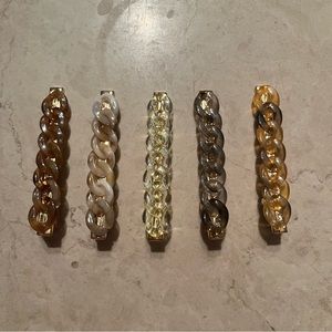 Chain decor hairclips